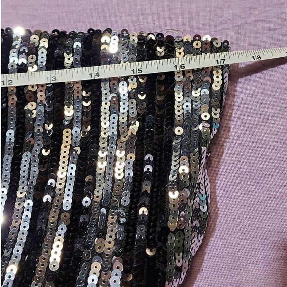 boohoo Plus Stripe Sequin Flare Trousers NWT - Picture 11 of 12